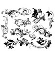 variety decorative elements set vector image vector image