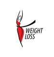 weight loss logo vector image