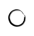 black watercolor hand drawing zen circle vector image