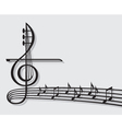 musical notes vector image