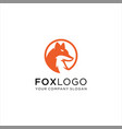 creative fox logo symbol design vector image vector image