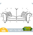 numbers game education game for children sofa vector image
