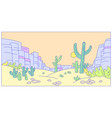 canyon desert place landscape natural mountain vector image