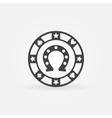 casino or poker chip icon vector image