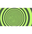 green circle striped abstract tunnel vector image