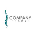 chiropractic abstract logo design template vector image vector image