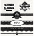 retro label set vector image