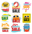 summer sale banner set vector image