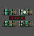 bombs realistic set vector image