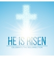 he is risen easter background vector image vector image