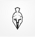 spartan warrior image vector image