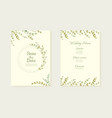 herbal minimalistic frame hand painted vector image