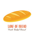 loaf of bread icon vector image