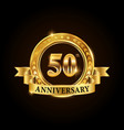 50 years anniversary celebration logotype vector image vector image