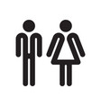 man and woman outline vector image