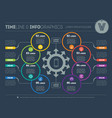 infographic of technology or education process vector image