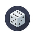 dice icon vector image vector image