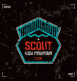 scout badge vector image vector image