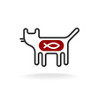 cat logo vector image vector image