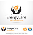 energy care logo template vector image