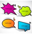 colorful cloud bubble for speech vector image