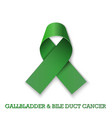 kelly green ribbon symbol ill vector image vector image