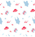 summer seamless pattern fashion print vacation vector image