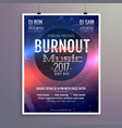 music flyer brochure poster template for your vector image