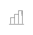 bar chart related line icon vector image vector image