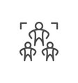 business leader line outline icon vector image