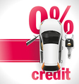 credit car on the red carpet vector image vector image