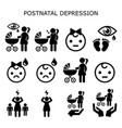 postnatal depression postpartum vector image