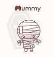 cute chibi kawaii characters halloween vector image
