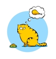 sad cat vector image vector image
