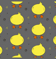 duck funny pattern cute animal back wallpaper vector image vector image