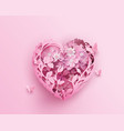 concpt of love and happy valentines day vector image