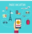 path of travel through france vector image vector image