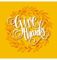 thanksgiving card template watercolor painted vector image