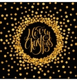 gold calligraphic inscription merry christmas vector image vector image