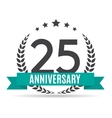 template logo 25 years anniversary vector image