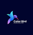 logo bird gradient colorful style vector image