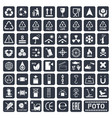 packaging icons set vector image
