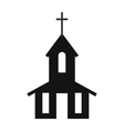 church simple icon vector image