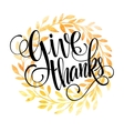 thanksgiving card template watercolor painted vector image vector image