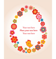 easter border vector image vector image