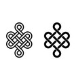 mystical knot longevity and health feng shui vector image