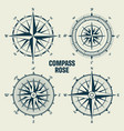 vintage marine wind rose nautical chart vector image