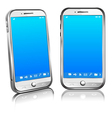 phone cell smart mobile 3d and 2d vector image