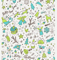 sketchy neon bright doodle winter christmas vector image