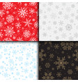 snowflake seamless pattern weather vector image